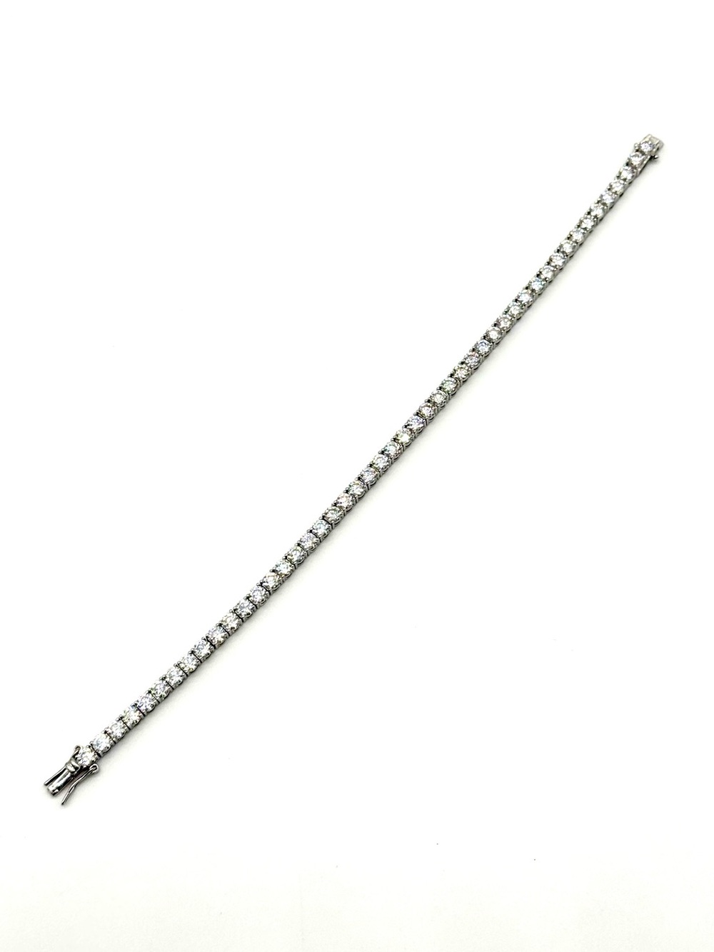 925 Silver, 11.7 CTW - 15.0CTW Moissanite Tennis Bracelet